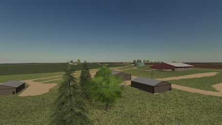Farming Simulator 19 Terrain - Shelby, Montana, USA. Landscape