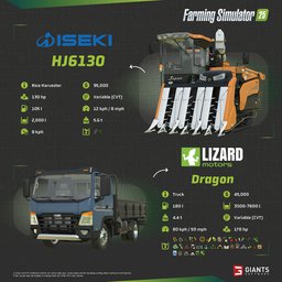 Iseki HJ6130, Lizard Dragon truck. Farming Simulator 25 Screenshot