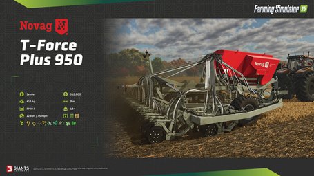 Novag T-Force Plus 950 seeder Farming Simulator 25 Screenshot