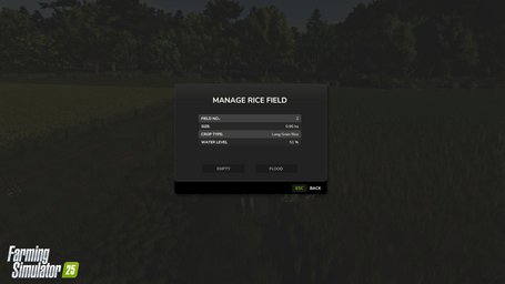 Rice Planting And Harvesting Farming Simulator 25 Screenshot