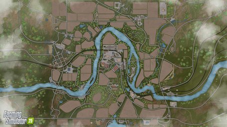 Riverbend Springs Terrain Farming Simulator 25 Screenshot